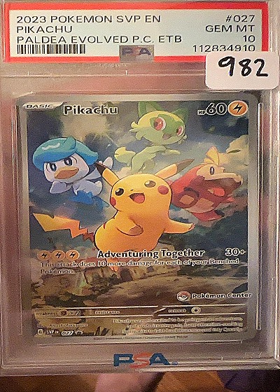 2023 Pokémon SVP #027 Pikachu Paldea Evolved ETB Promo — front
