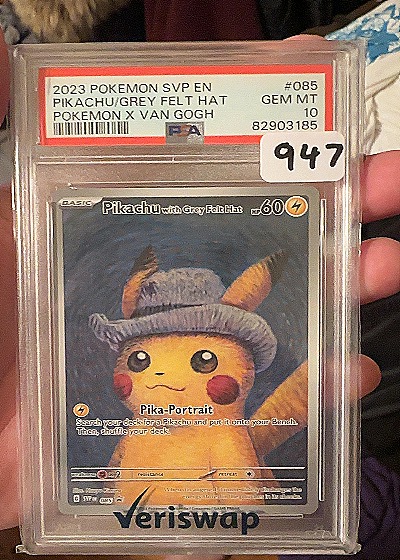 2023 Pokémon SVP #085 Pikachu with Grey Felt Hat — front