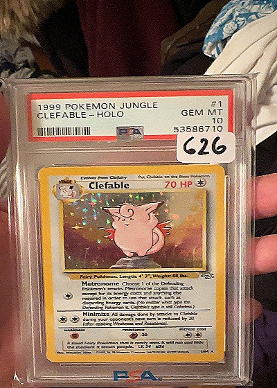 1999 Pokémon Jungle #1 Clefable Holo — front