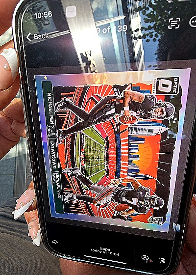 2024 Donruss Optic Downtown Michael Penix Jr. — front