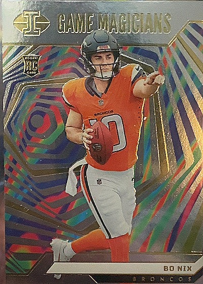 2024 Panini Illusions #18 Bo Nix Game Magicians — front