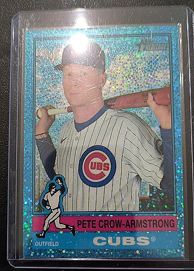 2025 Topps Heritage Chrome High Number #430 Pete Crow-Armstrong — front