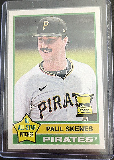 2025 Topps Heritage #60 Paul Skenes — front