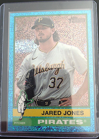 2025 Topps Heritage Chrome #149 Jared Jones — front