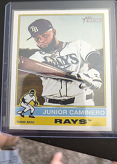 2025 Topps Heritage #280 Junior Caminero — front
