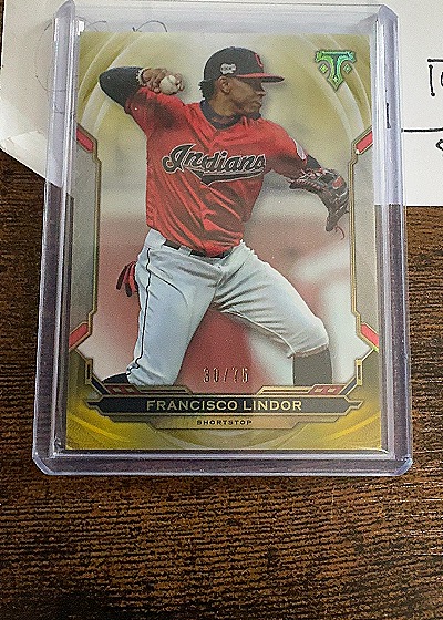 2024 Topps Triple Threads Francisco Lindor #60/75 — front
