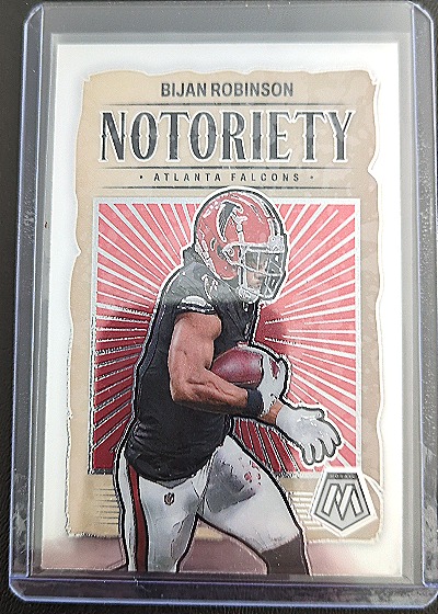 2024 Panini Mosaic Notoriety #11 Bijan Robinson — front
