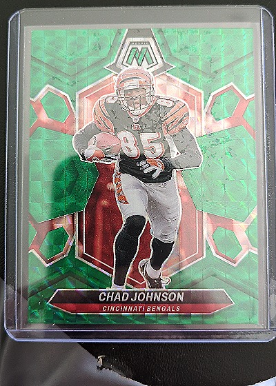 2024 Panini Mosaic Green Mosaic Prizm #228 Chad Johnson — front