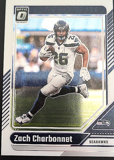 2024 Donruss Optic Zach Charbonnet Seattle Seahawks — front
