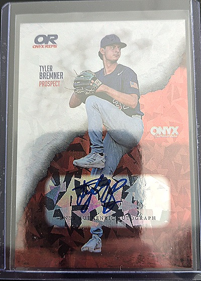 2024 Onyx Rips Tyler Bremner Prospect Autograph — front