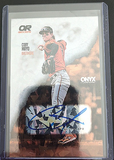 2024 Onyx Rips #/465 Coby Mayo Auto — front