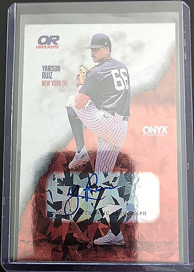 2024 Onyx Rips #/465 Yarison Ruiz Auto — front