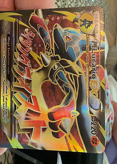2014 Pokémon XY #108 M Lucario EX — front