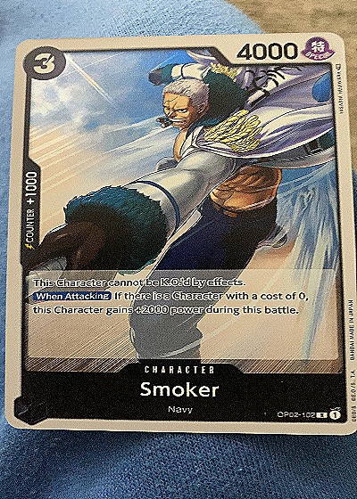 One Piece Card Game Paramount War OP02-102 Smoker — front