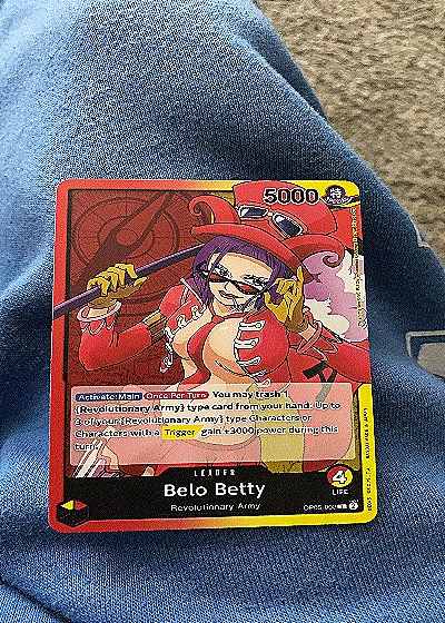 2023 One Piece Card Game OP05-002 Belo Betty Leader — front