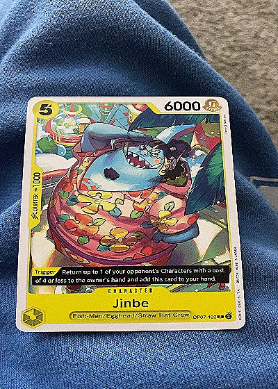One Piece Card Game OP07-102 Jinbe — front
