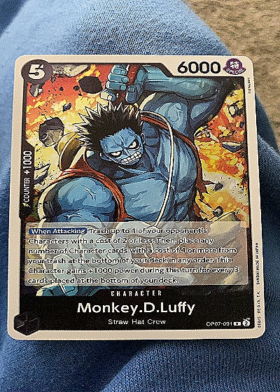 2024 One Piece Card Game OP07-091 Monkey.D.Luffy — front