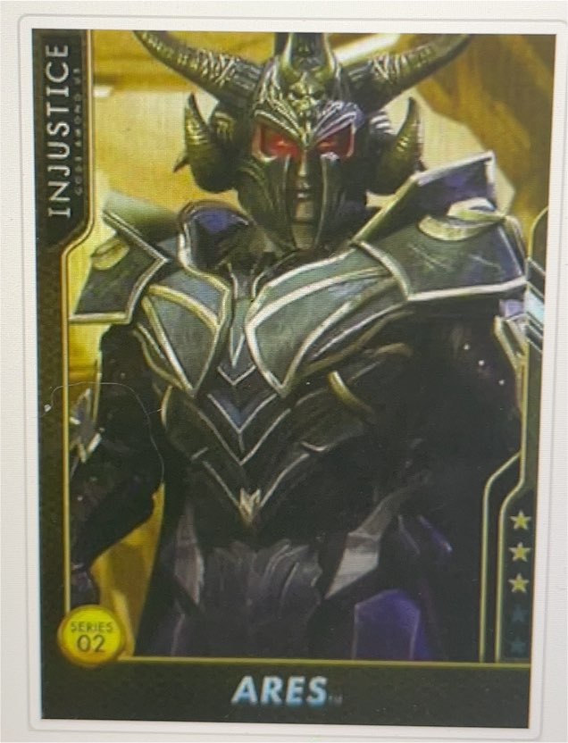 2017 Raw Thrills DC Injustice Gods Among Us Series 2 Ares — front