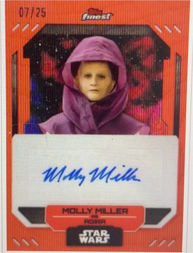 2023 Topps Finest Star Wars #FA-MM Molly Miller as Agira — front