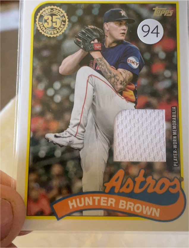2024 Topps Series 1 #89BR-HB Hunter Brown — front
