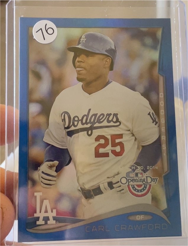 2014 Topps Opening Day #45 Carl Crawford — front
