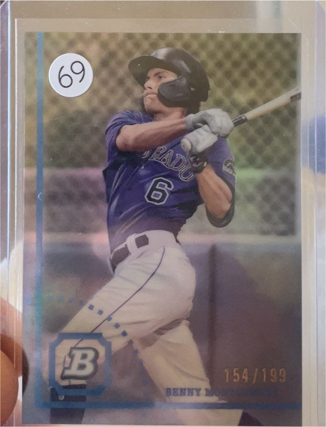 2022 Bowman Heritage Prospects #BHP-123 Benny Montgomery — front