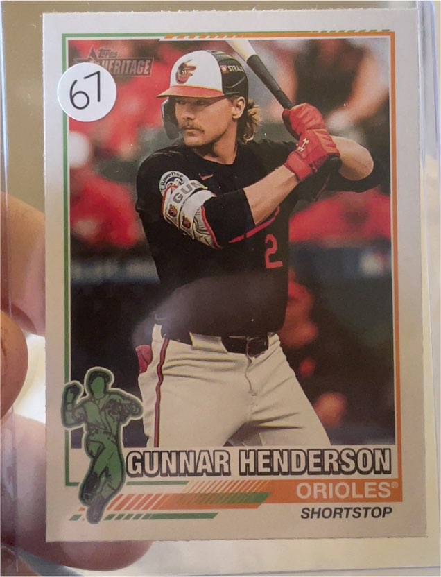 2025 Topps Heritage #76R-17 Gunnar Henderson — front