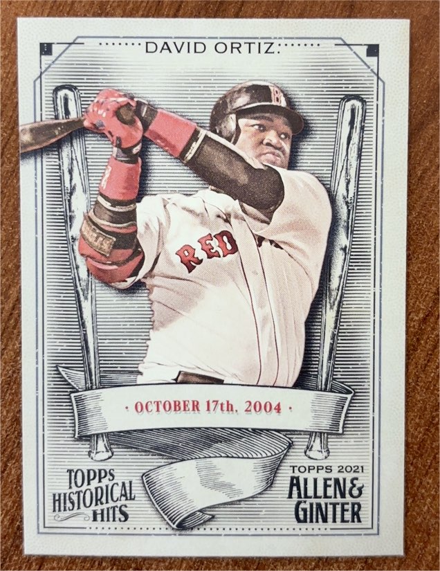 2021 Topps Allen & Ginter Historical Hits #HH-9 David Ortiz — front