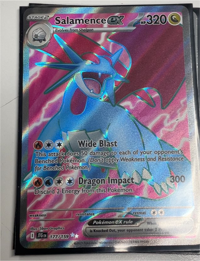 2023 Pokémon Scarlet & Violet Journey Together #177 Salamence ex — front