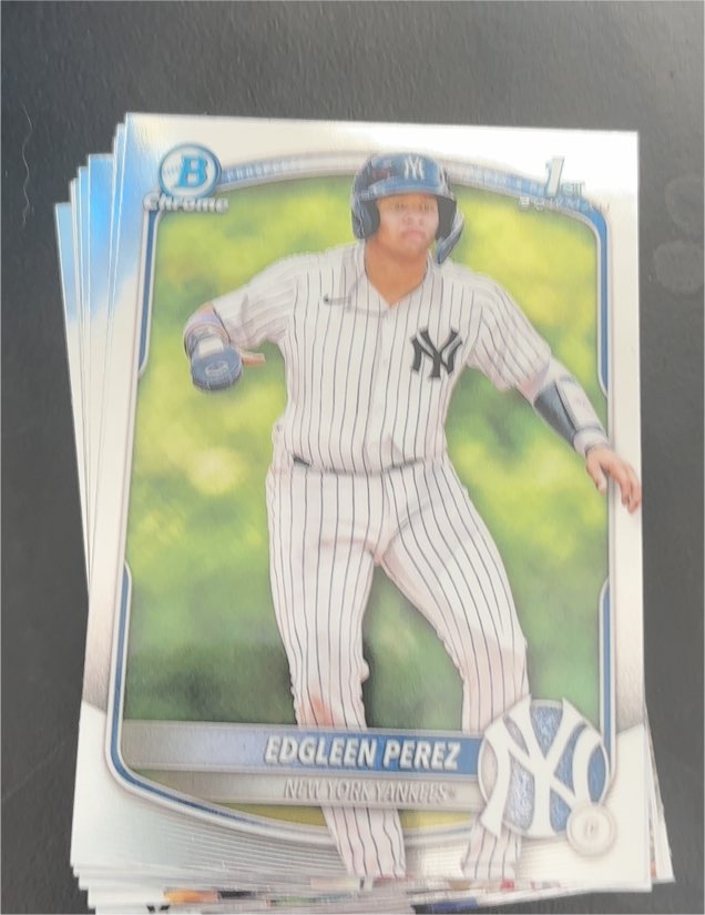 2025 Bowman Chrome #BCP-80 Edgleen Perez — front