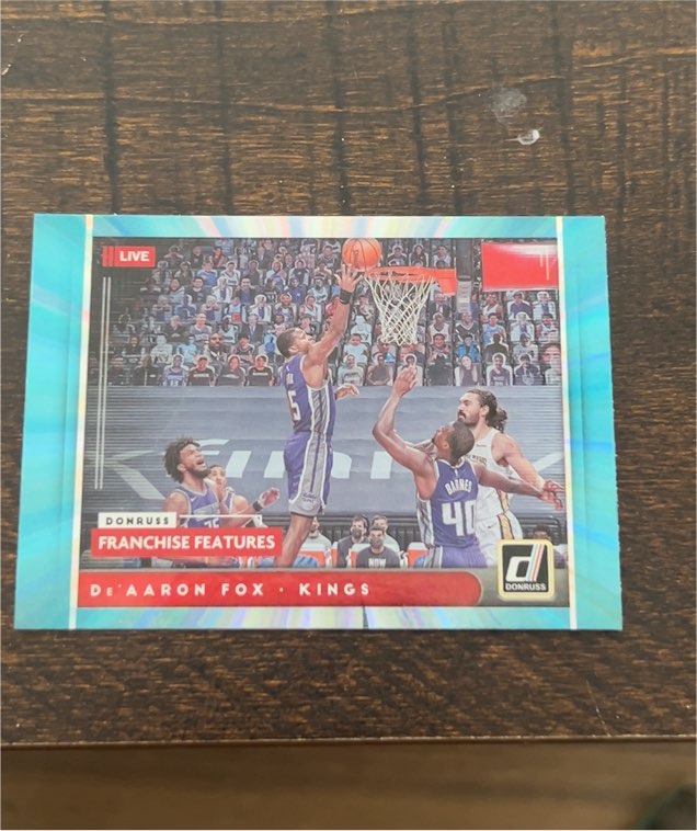 2021-22 Donruss Franchise Features #5 De'Aaron Fox Sacramento Kings — front