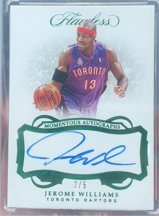 2018 Panini Flawless Momentous Autographs Jerome Williams — front
