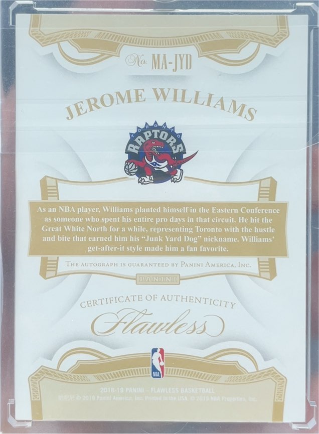 2018-19 Panini Flawless #MA-JYD Jerome Williams — front