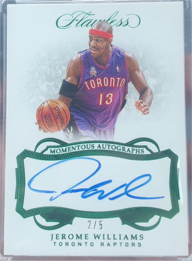 2018-19 Panini Flawless Momentous Autographs #Jerome Williams — front