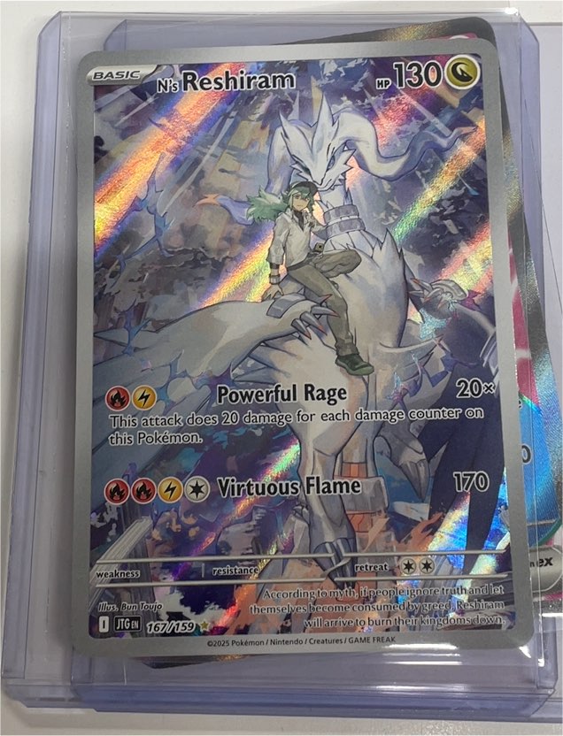 2025 Pokémon Journey Together #167 N's Reshiram — front