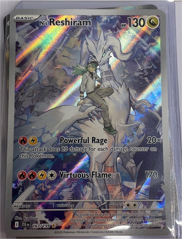 2025 Pokémon #167 N's Reshiram — front