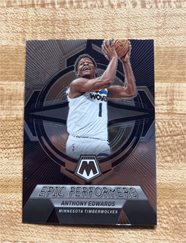 2022-23 Panini Mosaic #16 Anthony Edwards Epic Performers — front