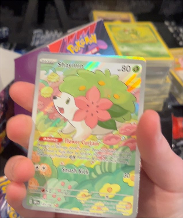 2023 Pokémon TCG Destined Rivals #185 Shaymin Illustration Rare — front