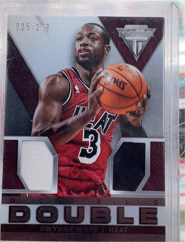 2013-14 Panini Titanium Double Double Dwyane Wade — front