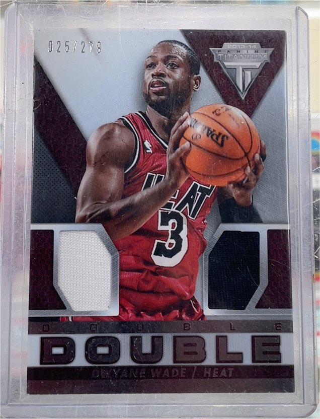 2013-14 Panini Titanium Double Double #Dwyane Wade — front