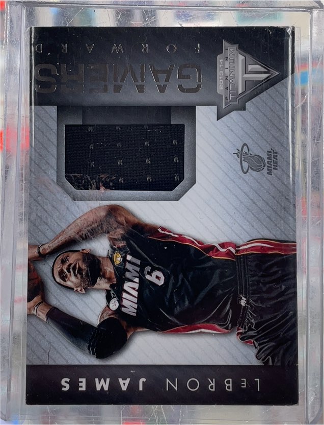 2013-14 Panini Titanium Gamers #20 LeBron James — front