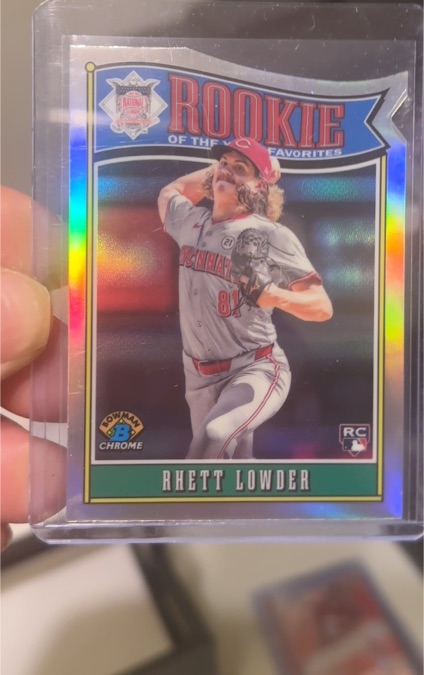 2025 Bowman Chrome Rookie of the Year Favorites #ROY-11 Rhett Lowder — front