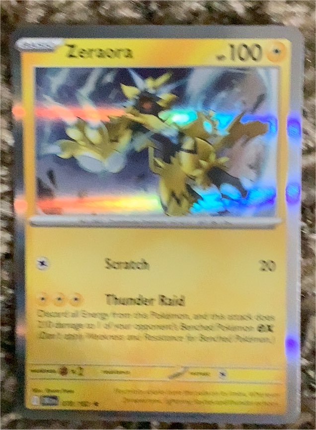 2023 Pokémon #078 Zeraora — front