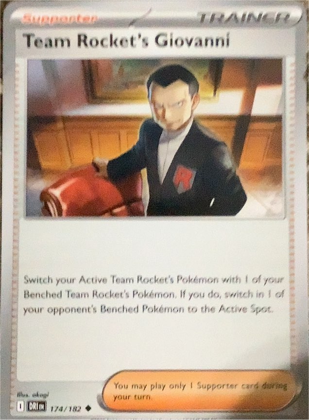 2023 Pokémon Scarlet & Violet 151 #174 Team Rocket's Giovanni — front