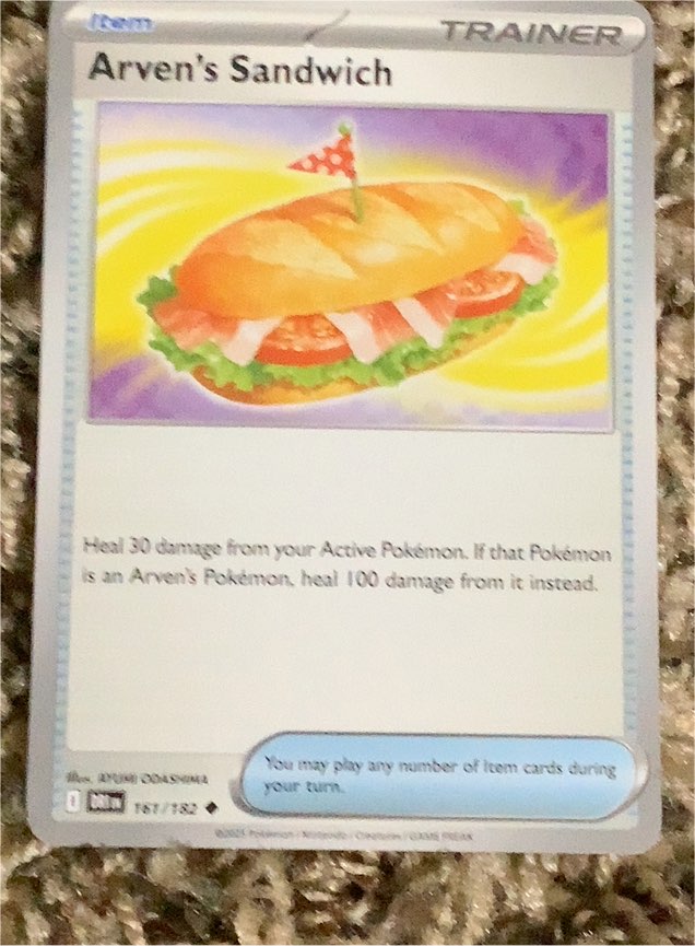 2023 Pokémon Scarlet & Violet Hot Wind Arena #057 Arven's Sandwich — front