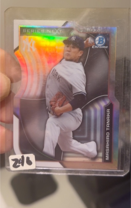 2015 Bowman Chrome #SN-MAT Masahiro Tanaka Series Next Die Cut — front