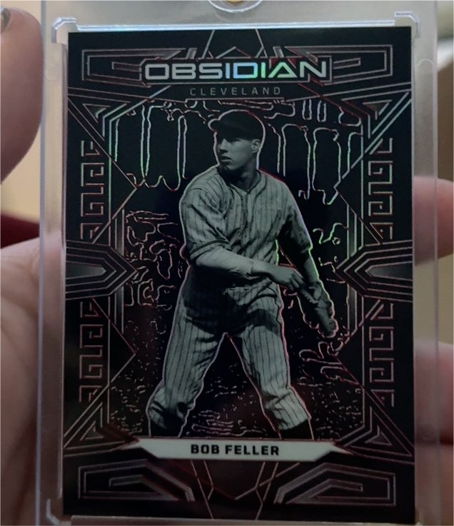 2023 Panini Chronicles Obsidian #5 Bob Feller — front