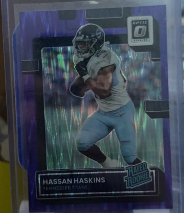 2022 Donruss Optic #242 Hassan Haskins — front
