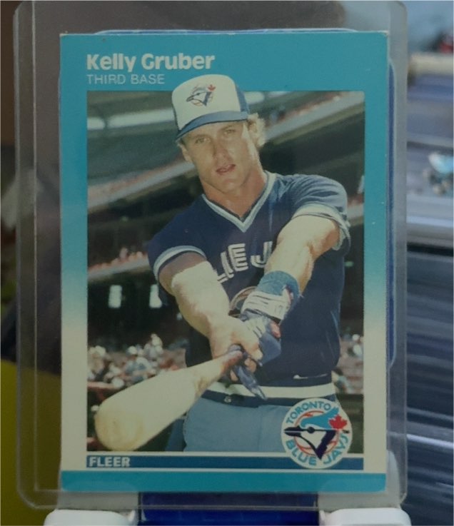 1987 Fleer #227 Kelly Gruber — front