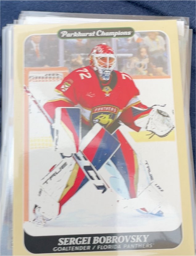 2023-24 Parkhurst Champions #133 Sergei Bobrovsky — front